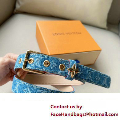 Louis Vuitton Denim Reversible Belt 01