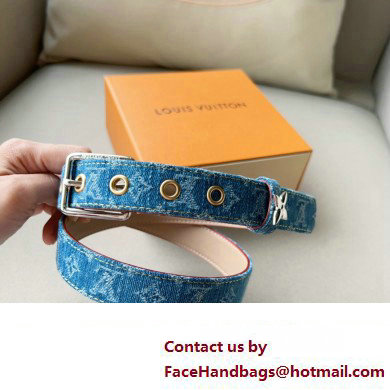 Louis Vuitton Denim Reversible Belt 02