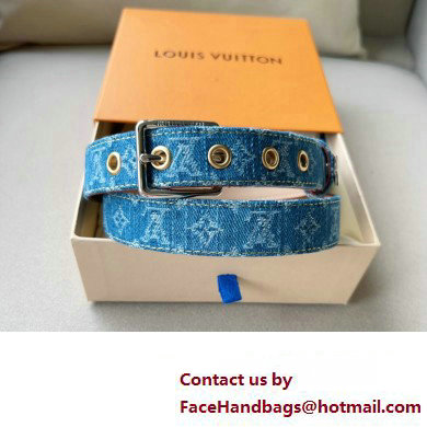 Louis Vuitton Denim Reversible Belt 02