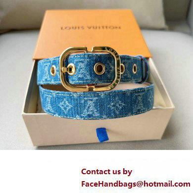 Louis Vuitton Denim Reversible Belt 04