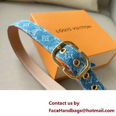 Louis Vuitton Denim Reversible Belt 04