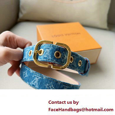 Louis Vuitton Denim Reversible Belt 04