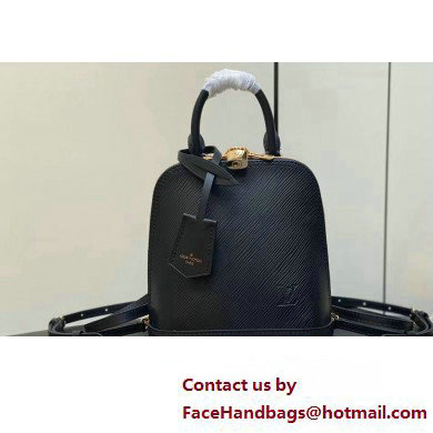 Louis Vuitton EPI Leather Alma backpack Bag M25103 Black 2024