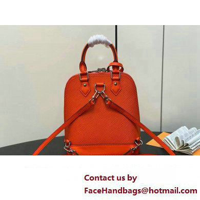 Louis Vuitton EPI Leather Alma backpack Bag M25104 Orange 2024