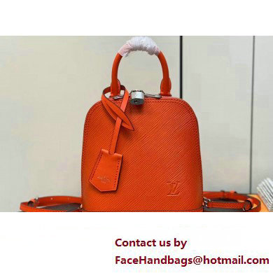 Louis Vuitton EPI Leather Alma backpack Bag M25104 Orange 2024