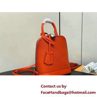 Louis Vuitton EPI Leather Alma backpack Bag M25104 Orange 2024