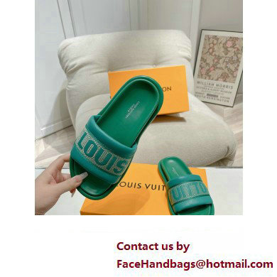 Louis Vuitton LV Bliss Comfort Mule GREEN 2024 - Click Image to Close