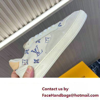 Louis Vuitton LV Stadium Sneaker in Monogram-pattern tweed with a summery 2024