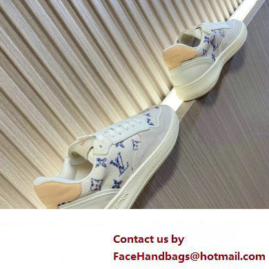 Louis Vuitton LV Stadium Sneaker in Monogram-pattern tweed with a summery 2024