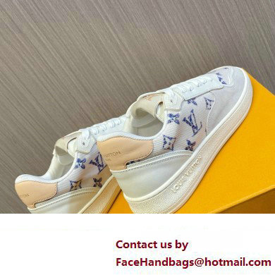 Louis Vuitton LV Stadium Sneaker in Monogram-pattern tweed with a summery 2024