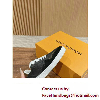 Louis Vuitton LV Stadium Sneakers in Leather Black 2024