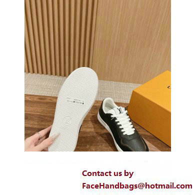 Louis Vuitton LV Stadium Sneakers in Leather Black 2024