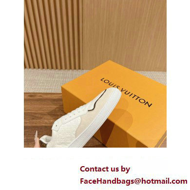 Louis Vuitton LV Stadium Sneakers in Leather White 2024