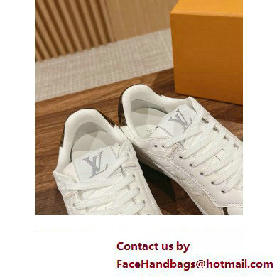 Louis Vuitton LV Stadium Sneakers in Leather White 2024