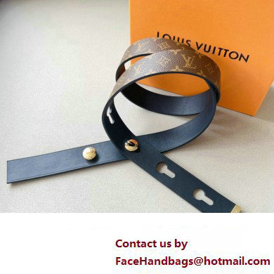 Louis Vuitton LV Studs 29 Belt M8610Y Black/Gold