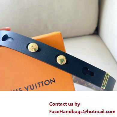 Louis Vuitton LV Studs 29 Belt M8610Y Black/Gold