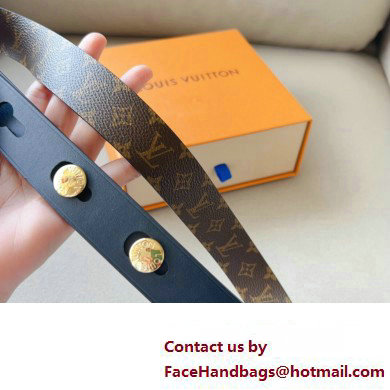 Louis Vuitton LV Studs 29 Belt M8610Y Black/Gold