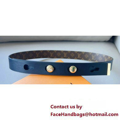 Louis Vuitton LV Studs 29 Belt M8610Y Black/Gold