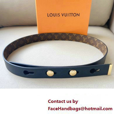 Louis Vuitton LV Studs 29 Belt M8610Y Black/Gold