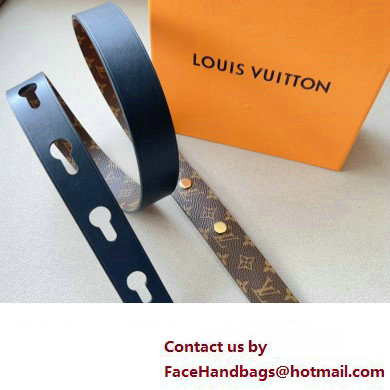 Louis Vuitton LV Studs 29 Belt M8610Y Black/Gold