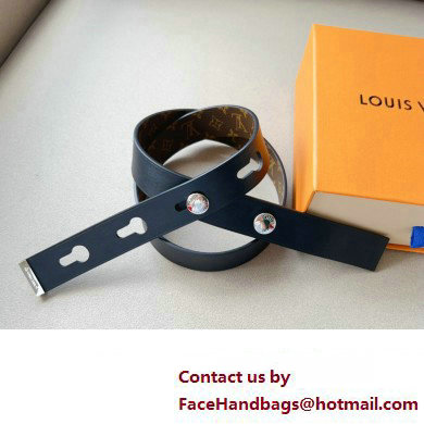 Louis Vuitton LV Studs 29 Belt M8610Y Black/Silver