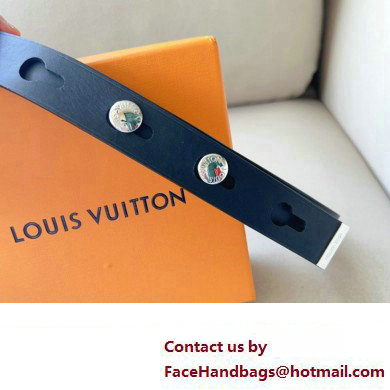 Louis Vuitton LV Studs 29 Belt M8610Y Black/Silver