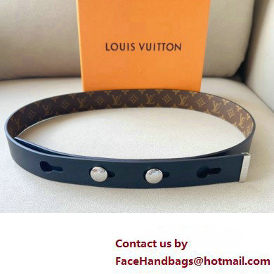 Louis Vuitton LV Studs 29 Belt M8610Y Black/Silver