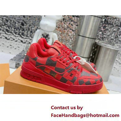 Louis Vuitton LV Trainer Sneaker 1ACN4J red 2024 - Click Image to Close