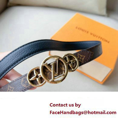 Louis Vuitton LV Trio 20mm Reversible Belt M8480W Black