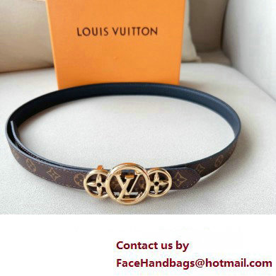 Louis Vuitton LV Trio 20mm Reversible Belt M8480W Black