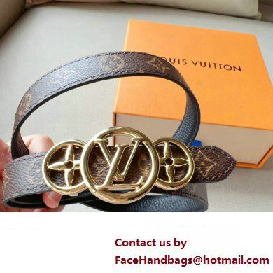 Louis Vuitton LV Trio 20mm Reversible Belt M8480W Black