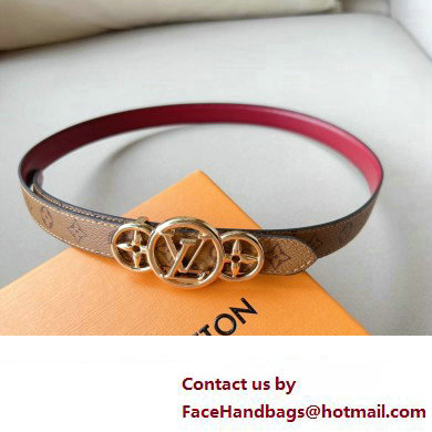 Louis Vuitton LV Trio 20mm Reversible Belt M8483W Tan