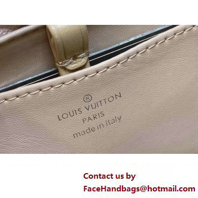 Louis Vuitton Lambskin GO-14 MM Bag with metal studs M24151 Beige 2024