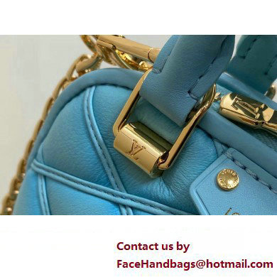 Louis Vuitton Lambskin Nano Alma Bag M83049 Lagoon Blue 2024