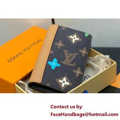 Louis Vuitton Monogram Craggy canvas Pocket Organizer Wallet M83337 Chocolate 2024