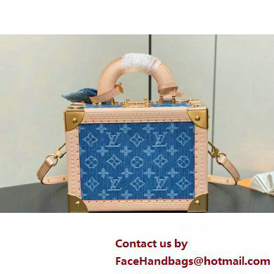 Louis Vuitton Petite Valise Denim Bleu Bag M24161 New LV Remix 2024