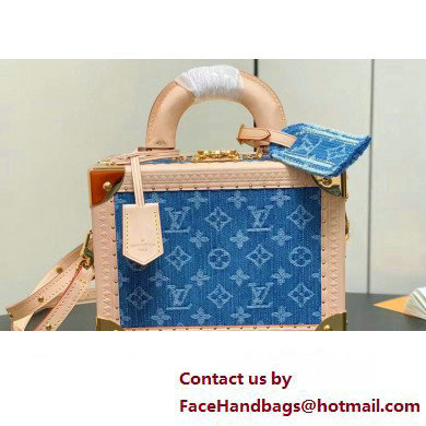 Louis Vuitton Petite Valise Denim Bleu Bag M24161 New LV Remix 2024