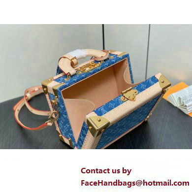 Louis Vuitton Petite Valise Denim Bleu Bag M24161 New LV Remix 2024