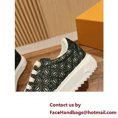 Louis Vuitton Time Out Sneakers in Lace Black 2024