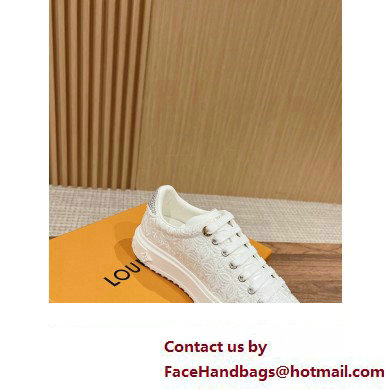 Louis Vuitton Time Out Sneakers in Lace White 2024