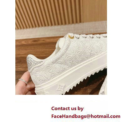 Louis Vuitton Time Out Sneakers in Lace White 2024