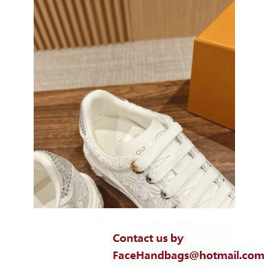 Louis Vuitton Time Out Sneakers in Lace White 2024