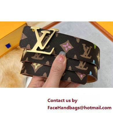 Louis Vuitton Width 4cm LV Tag 40mm Reversible Belt M8586V 03