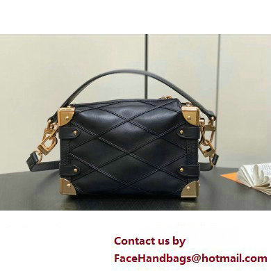 Louis Vuitton malletage Lambskin Side Trunk PM Bag M83030 Black 2024