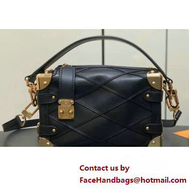 Louis Vuitton malletage Lambskin Side Trunk PM Bag M83030 Black 2024