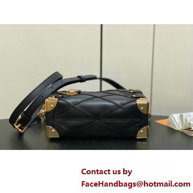 Louis Vuitton malletage Lambskin Side Trunk PM Bag M83030 Black 2024