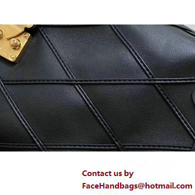 Louis Vuitton malletage Lambskin Side Trunk PM Bag M83030 Black 2024