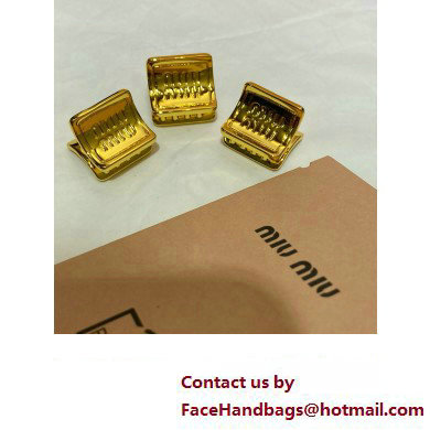 Miu Miu Metal claw clips 5IF144 2024