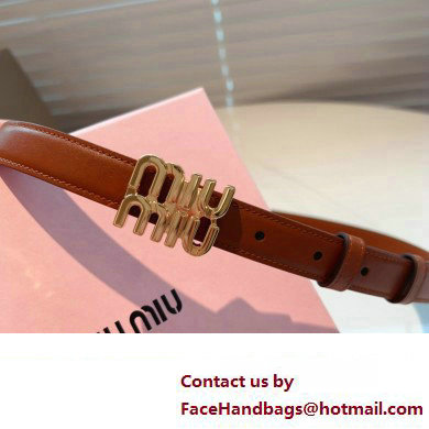 Miu Miu Width 2cm Leather Belt 5CC559 Brown