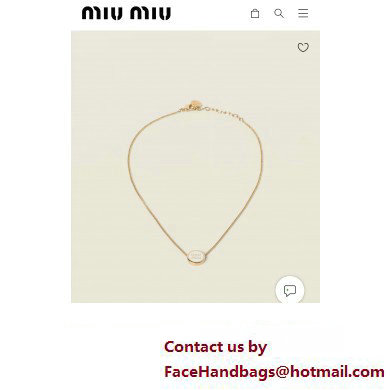 Miu Miu metal necklace 2024